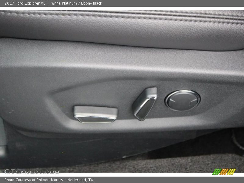 White Platinum / Ebony Black 2017 Ford Explorer XLT