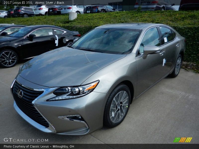 Atomic Silver / Black 2017 Lexus ES 350