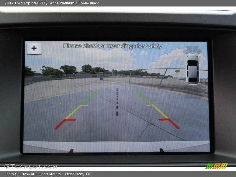 White Platinum / Ebony Black 2017 Ford Explorer XLT