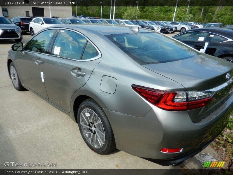 Atomic Silver / Black 2017 Lexus ES 350