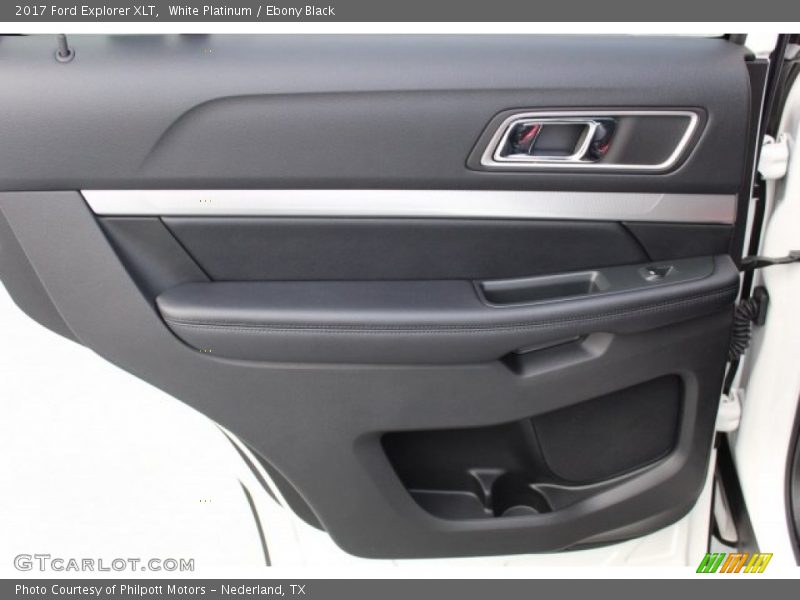 White Platinum / Ebony Black 2017 Ford Explorer XLT