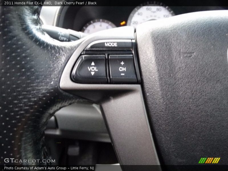 Dark Cherry Pearl / Black 2011 Honda Pilot EX-L 4WD