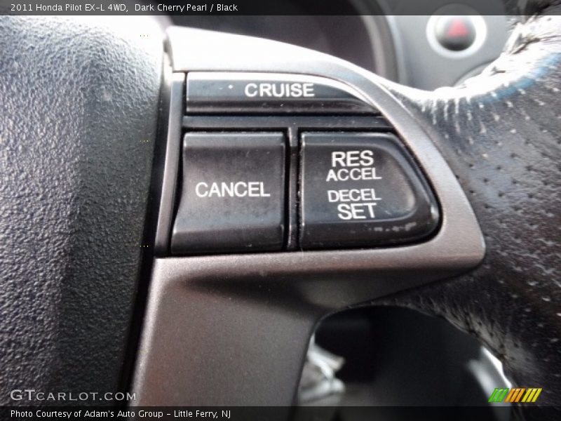 Dark Cherry Pearl / Black 2011 Honda Pilot EX-L 4WD