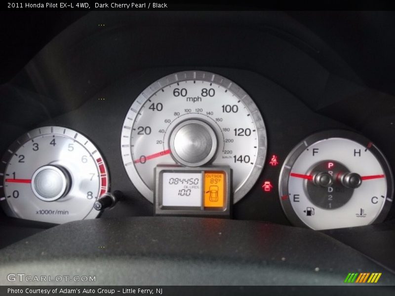 Dark Cherry Pearl / Black 2011 Honda Pilot EX-L 4WD