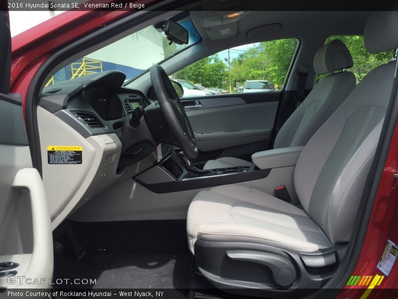 Venetian Red / Beige 2016 Hyundai Sonata SE
