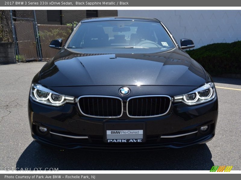 Black Sapphire Metallic / Black 2017 BMW 3 Series 330i xDrive Sedan