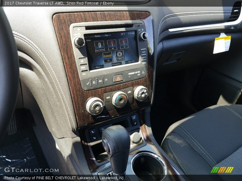 Siren Red Tintcoat / Ebony 2017 Chevrolet Traverse LT AWD