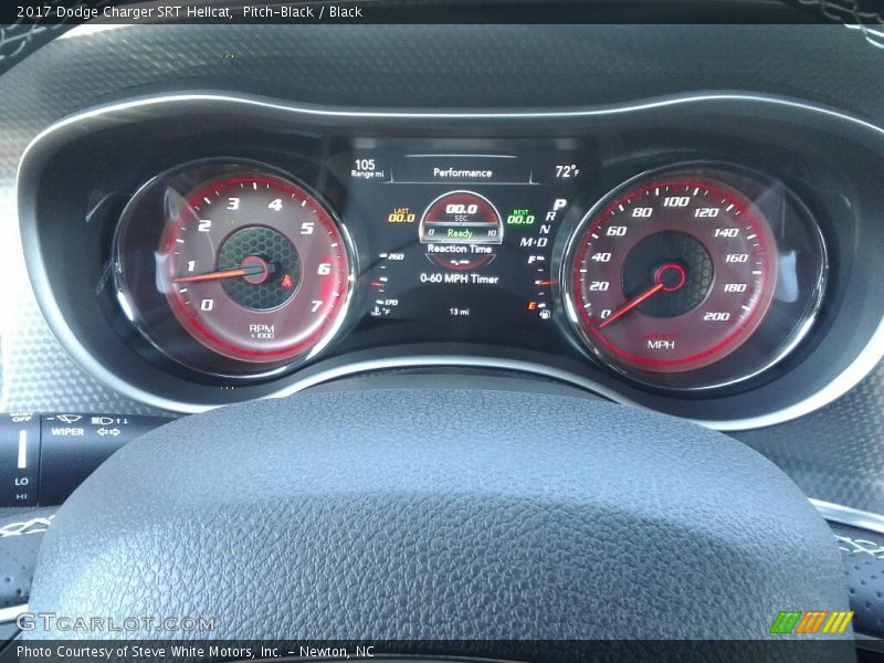 Pitch-Black / Black 2017 Dodge Charger SRT Hellcat