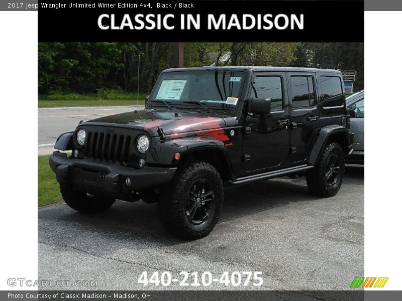 Black / Black 2017 Jeep Wrangler Unlimited Winter Edition 4x4