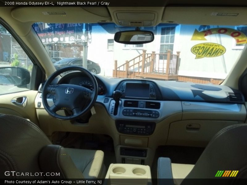 Nighthawk Black Pearl / Gray 2008 Honda Odyssey EX-L
