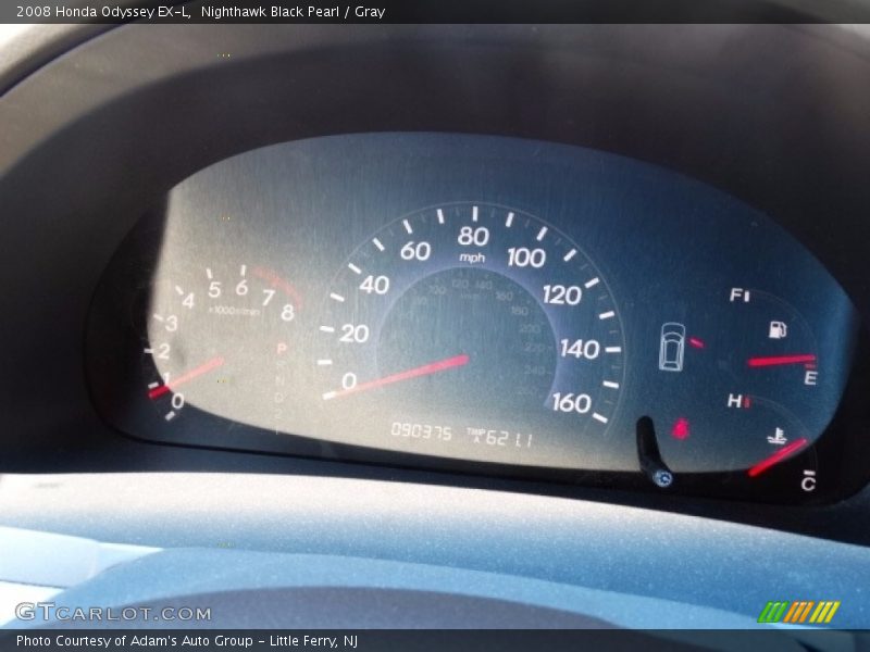 Nighthawk Black Pearl / Gray 2008 Honda Odyssey EX-L