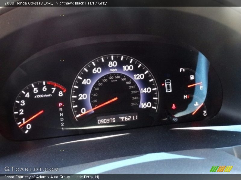 Nighthawk Black Pearl / Gray 2008 Honda Odyssey EX-L