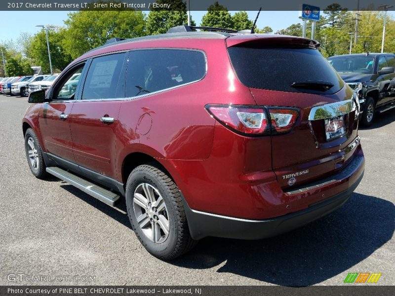 Siren Red Tintcoat / Ebony 2017 Chevrolet Traverse LT