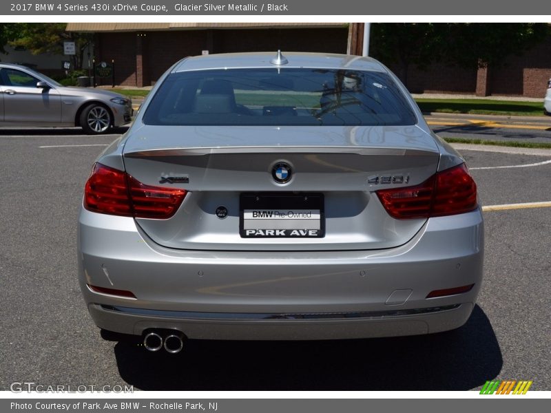 Glacier Silver Metallic / Black 2017 BMW 4 Series 430i xDrive Coupe