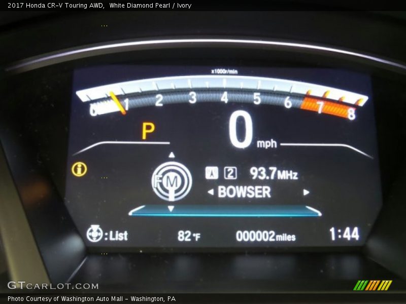 White Diamond Pearl / Ivory 2017 Honda CR-V Touring AWD