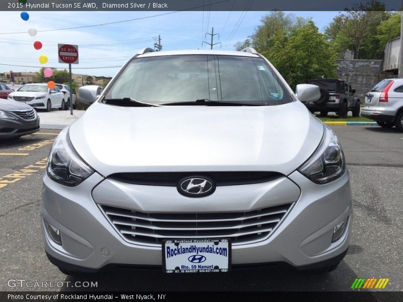 Diamond Silver / Black 2015 Hyundai Tucson SE AWD