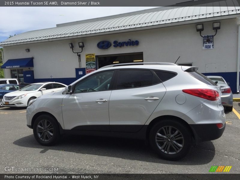 Diamond Silver / Black 2015 Hyundai Tucson SE AWD