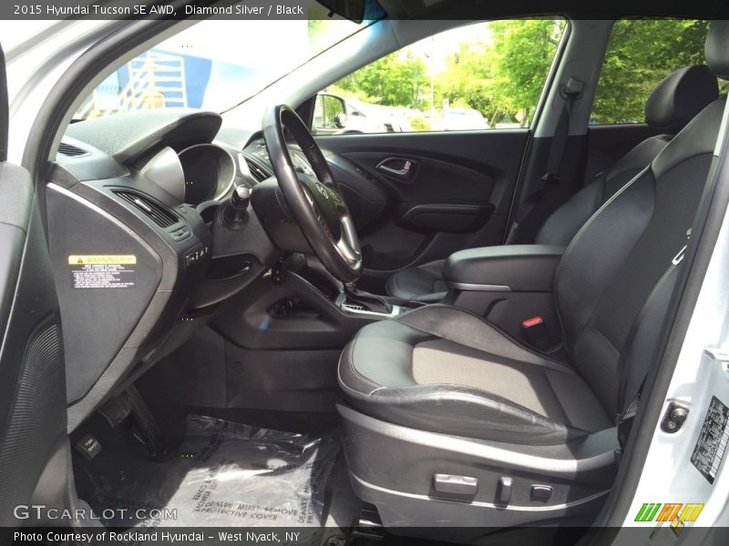 Diamond Silver / Black 2015 Hyundai Tucson SE AWD