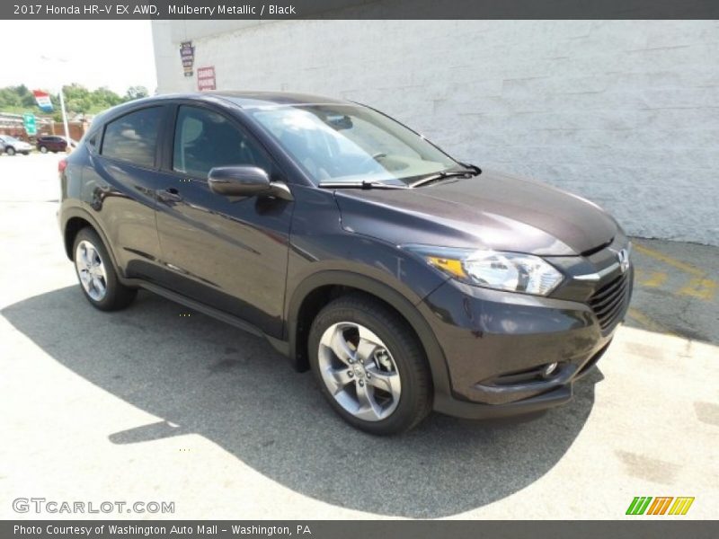Mulberry Metallic / Black 2017 Honda HR-V EX AWD