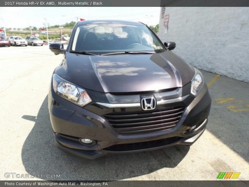 Mulberry Metallic / Black 2017 Honda HR-V EX AWD