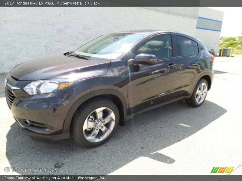 Mulberry Metallic / Black 2017 Honda HR-V EX AWD