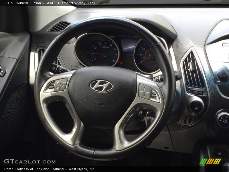 Diamond Silver / Black 2015 Hyundai Tucson SE AWD