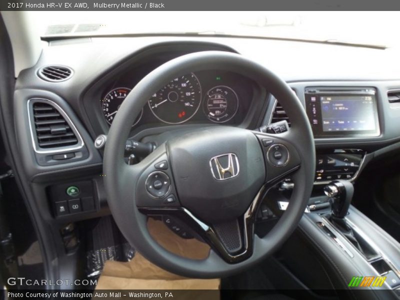 Mulberry Metallic / Black 2017 Honda HR-V EX AWD