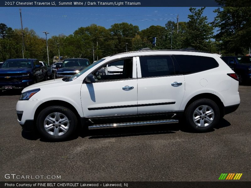 Summit White / Dark Titanium/Light Titanium 2017 Chevrolet Traverse LS