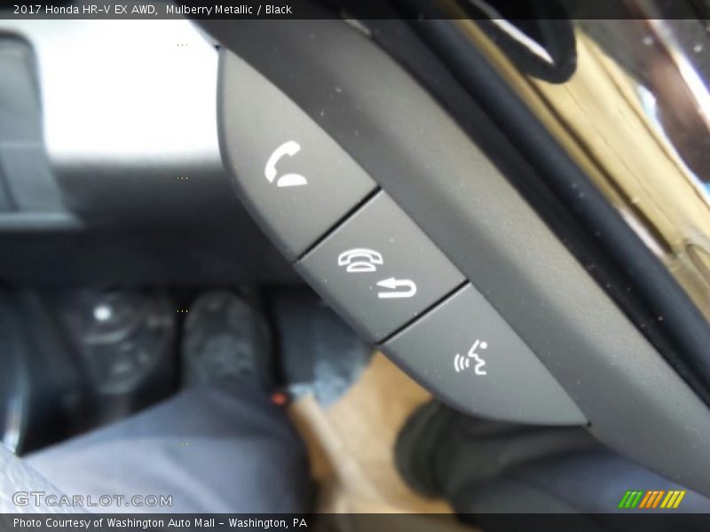 Mulberry Metallic / Black 2017 Honda HR-V EX AWD