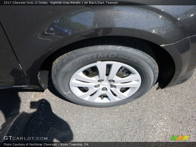 Nightfall Gray Metallic / Jet Black/Dark Titanium 2017 Chevrolet Sonic LS Sedan