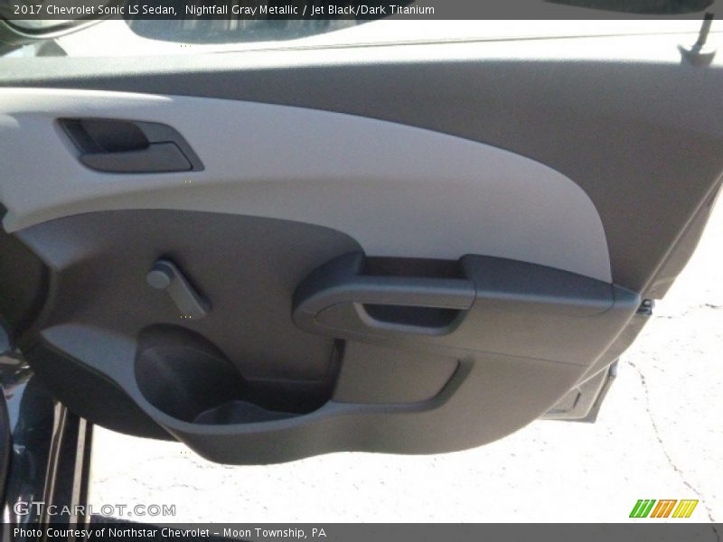 Nightfall Gray Metallic / Jet Black/Dark Titanium 2017 Chevrolet Sonic LS Sedan