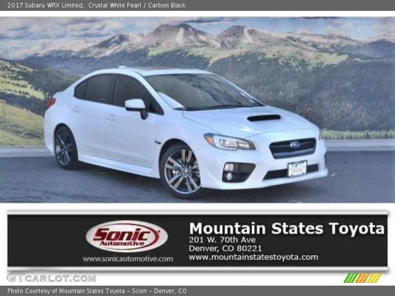 Crystal White Pearl / Carbon Black 2017 Subaru WRX Limited