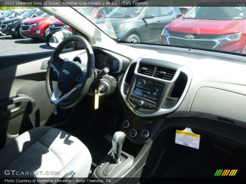 Nightfall Gray Metallic / Jet Black/Dark Titanium 2017 Chevrolet Sonic LS Sedan