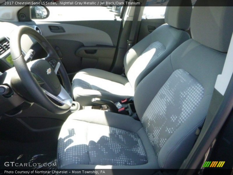 Nightfall Gray Metallic / Jet Black/Dark Titanium 2017 Chevrolet Sonic LS Sedan