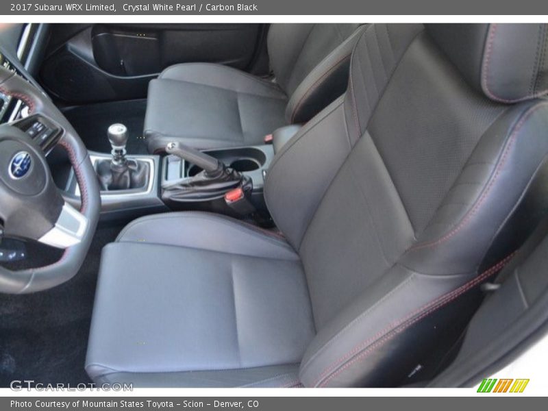 Front Seat of 2017 WRX Limited