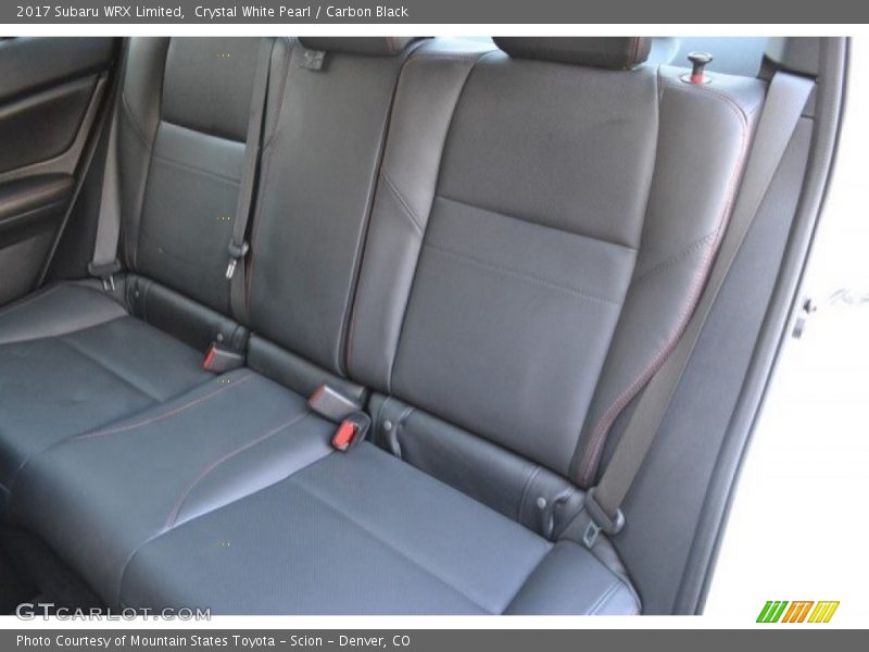Rear Seat of 2017 WRX Limited