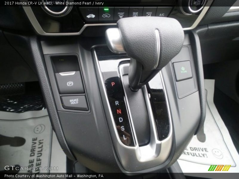White Diamond Pearl / Ivory 2017 Honda CR-V LX AWD
