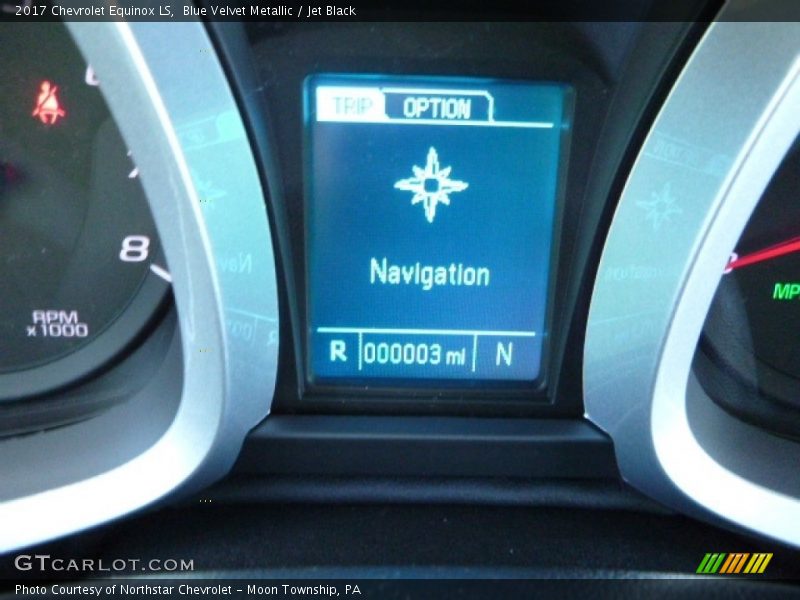 Blue Velvet Metallic / Jet Black 2017 Chevrolet Equinox LS