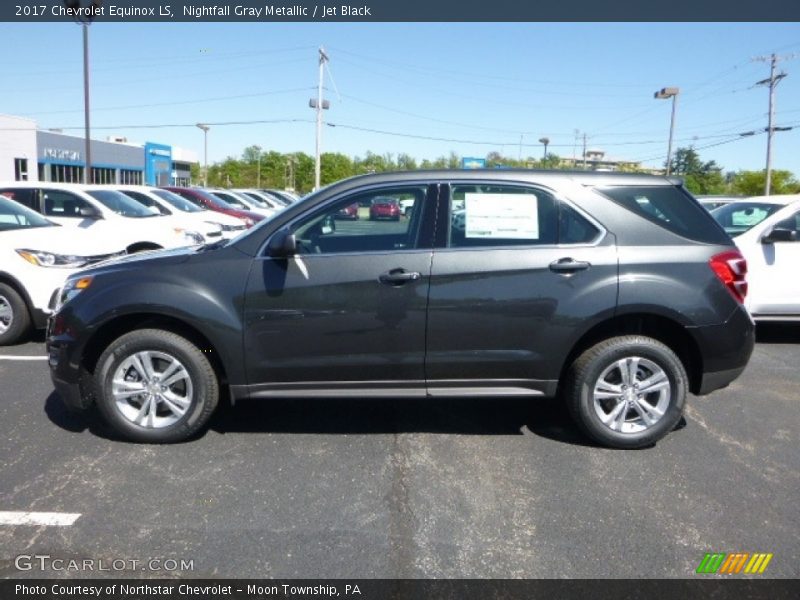 Nightfall Gray Metallic / Jet Black 2017 Chevrolet Equinox LS
