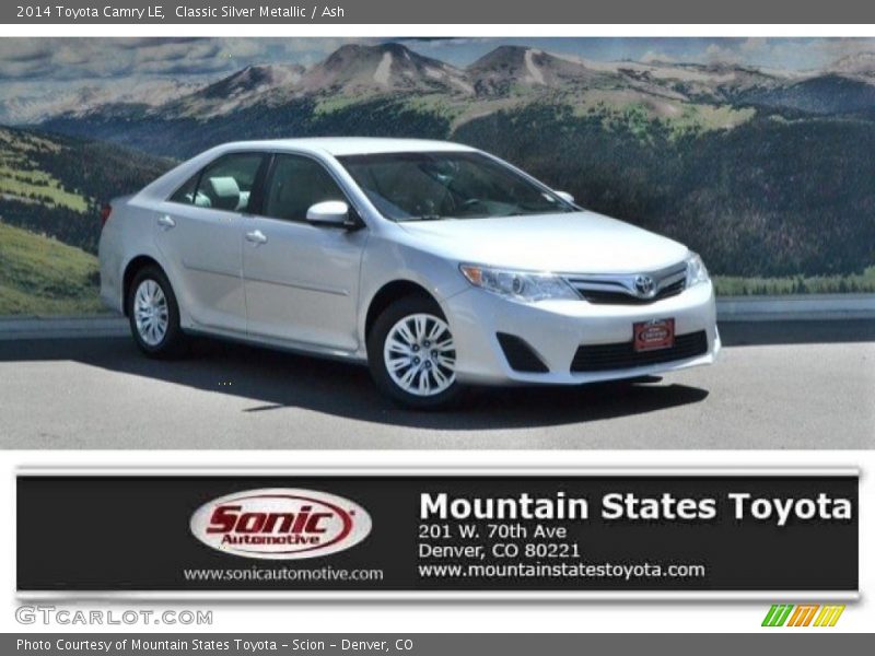 Classic Silver Metallic / Ash 2014 Toyota Camry LE