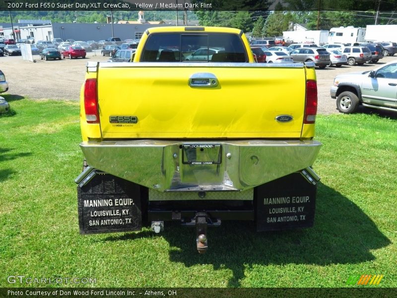 Yellow / Medium Dark Flint 2007 Ford F650 Super Duty XLT CrewCab