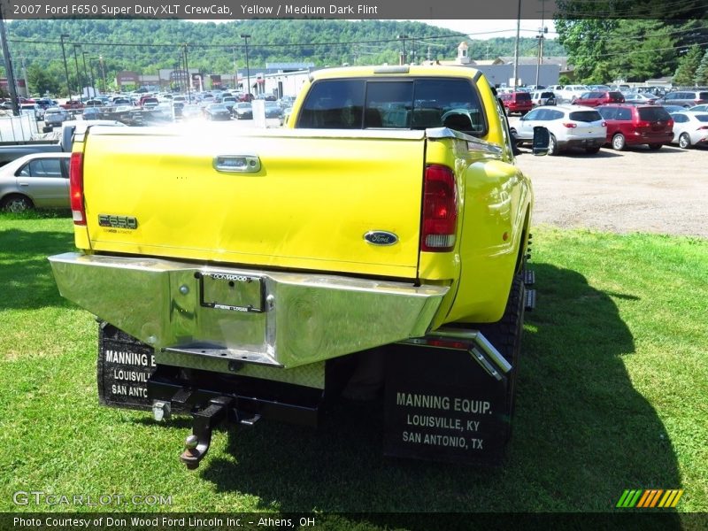 Yellow / Medium Dark Flint 2007 Ford F650 Super Duty XLT CrewCab
