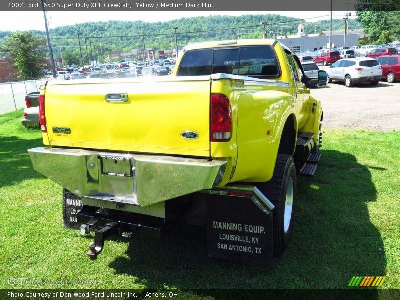 Yellow / Medium Dark Flint 2007 Ford F650 Super Duty XLT CrewCab