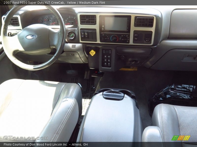 Yellow / Medium Dark Flint 2007 Ford F650 Super Duty XLT CrewCab