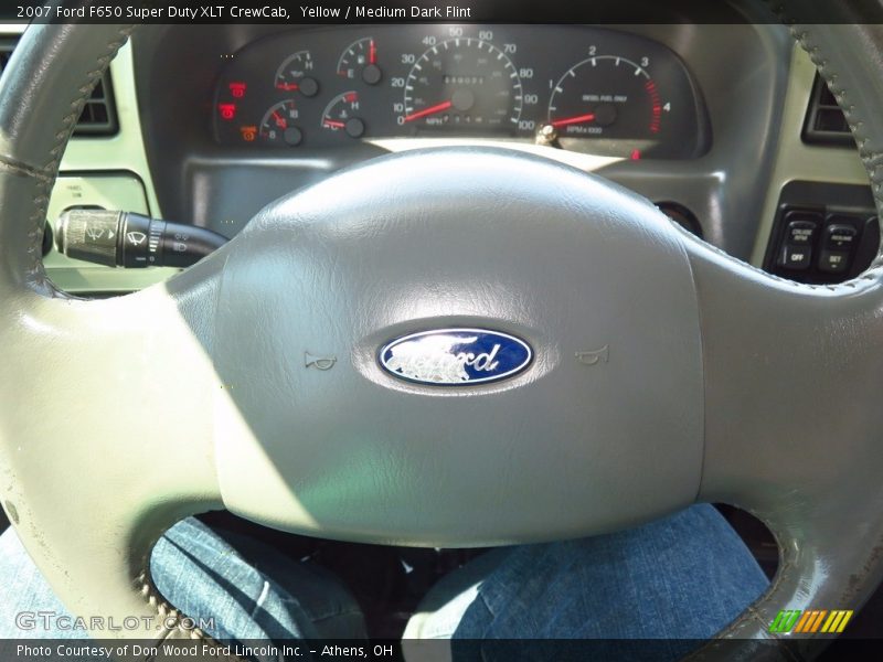 Yellow / Medium Dark Flint 2007 Ford F650 Super Duty XLT CrewCab