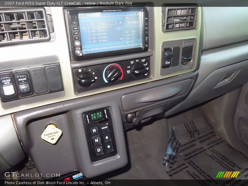 Yellow / Medium Dark Flint 2007 Ford F650 Super Duty XLT CrewCab