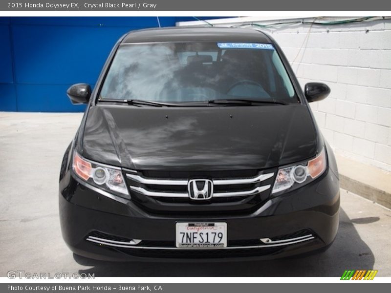 Crystal Black Pearl / Gray 2015 Honda Odyssey EX