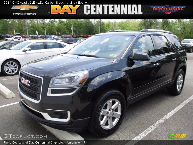 Carbon Black Metallic / Ebony 2014 GMC Acadia SLE AWD