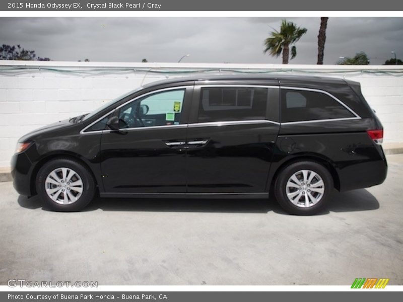 Crystal Black Pearl / Gray 2015 Honda Odyssey EX