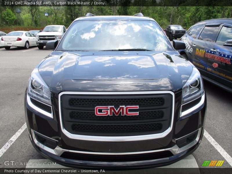 Carbon Black Metallic / Ebony 2014 GMC Acadia SLE AWD